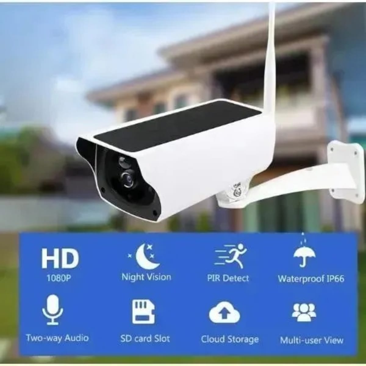 Solar wifi bullet camera 2025