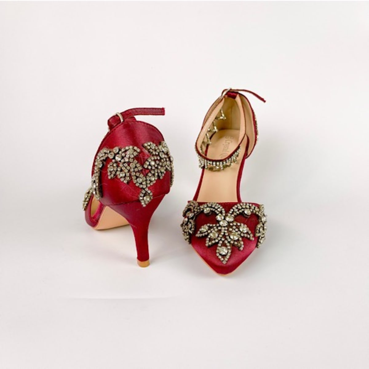 Wine kitten heel shoes shop