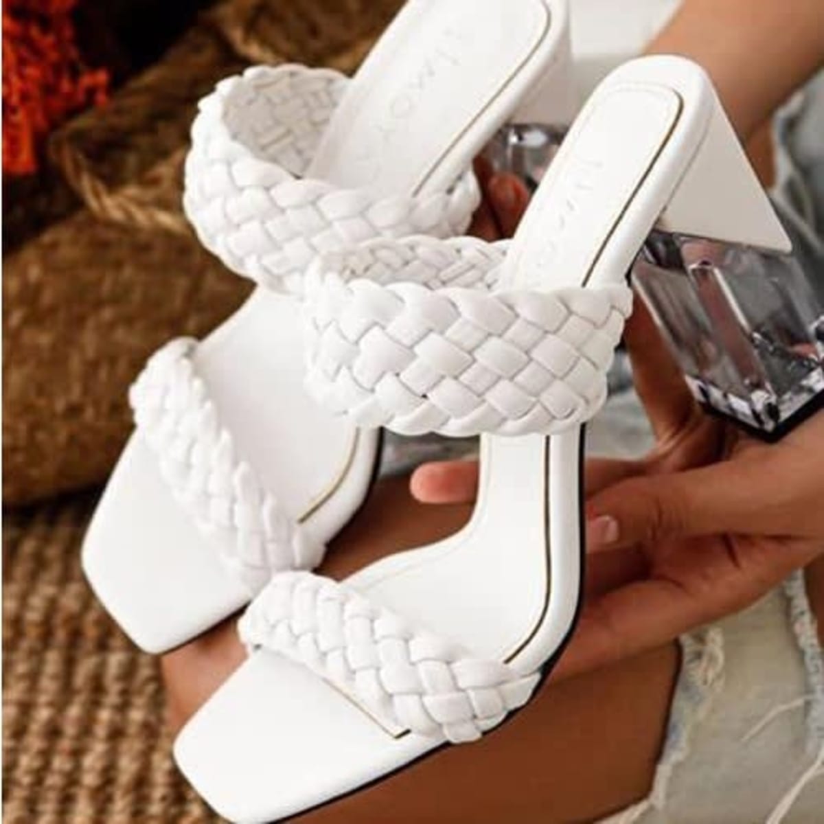 Transparent Block Heel Slippers For Women-BLACK price from jumia in Nigeria  - Yaoota!