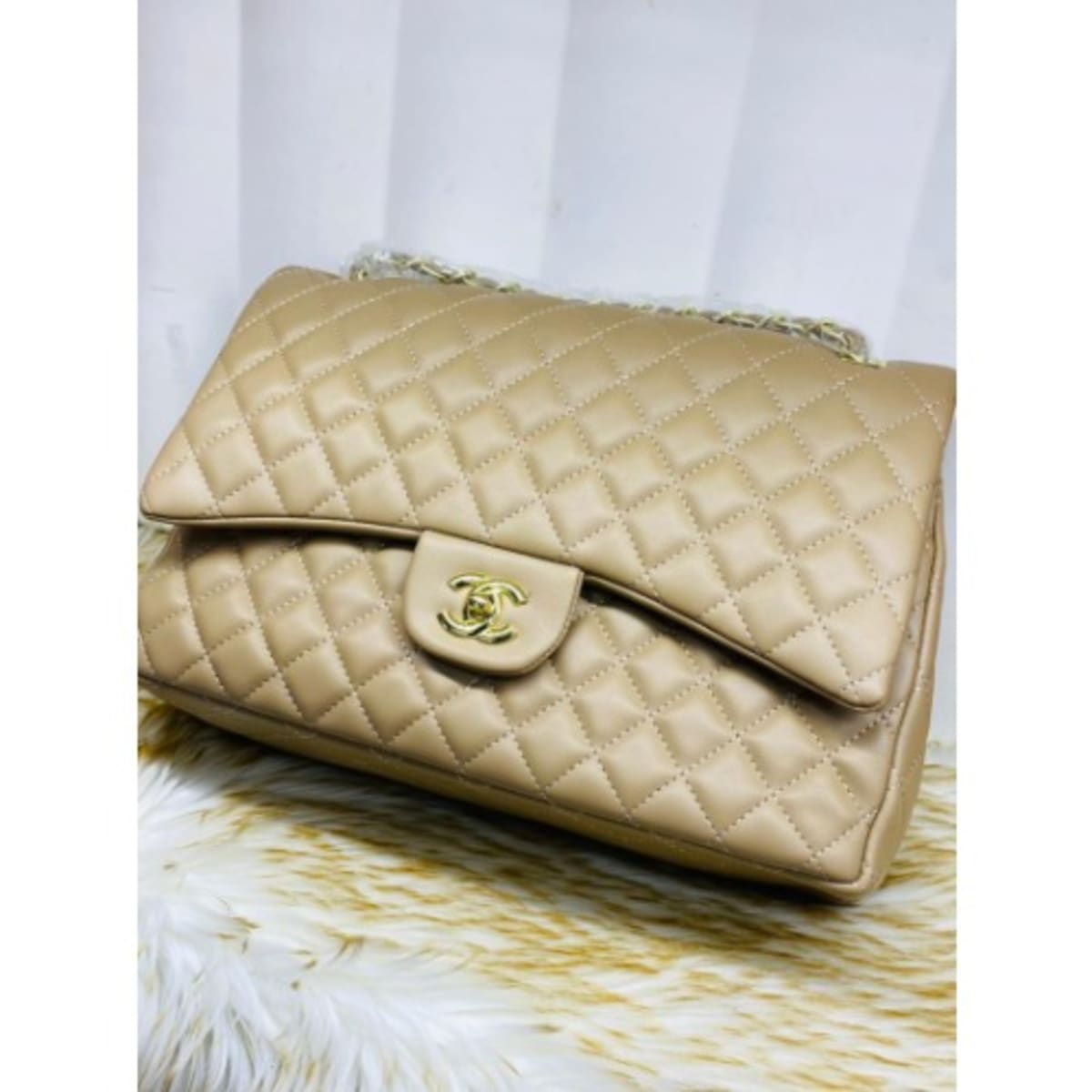 Ladies Evergreen Handbag beige