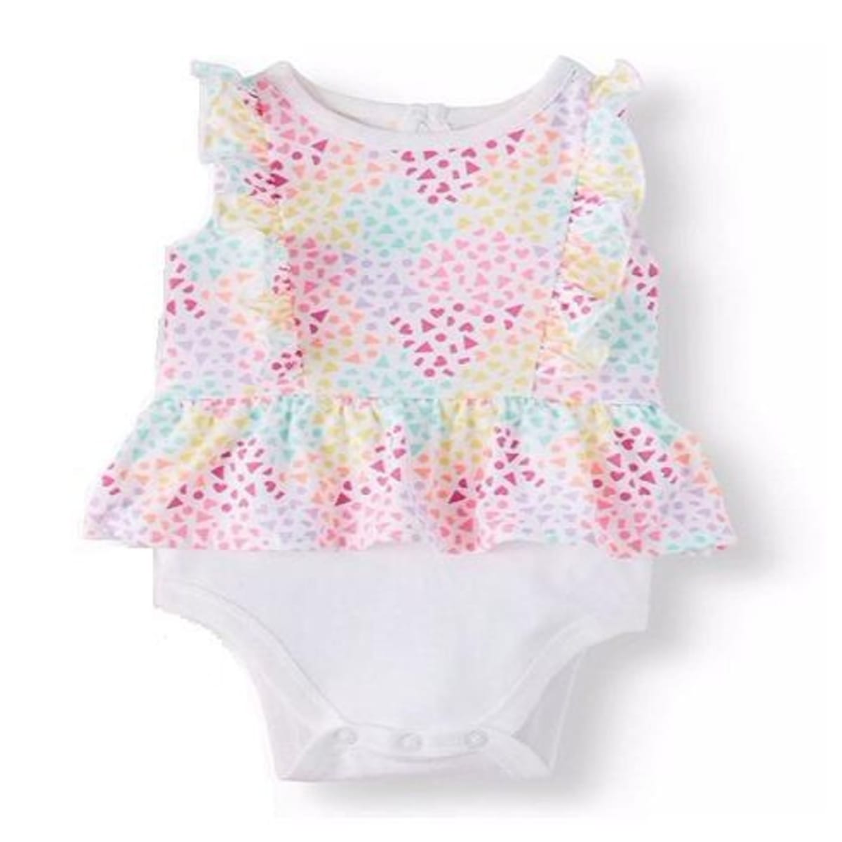 Garanimals Baby Girl Peplum Flutter Sleeve Heart Bodysuit Konga