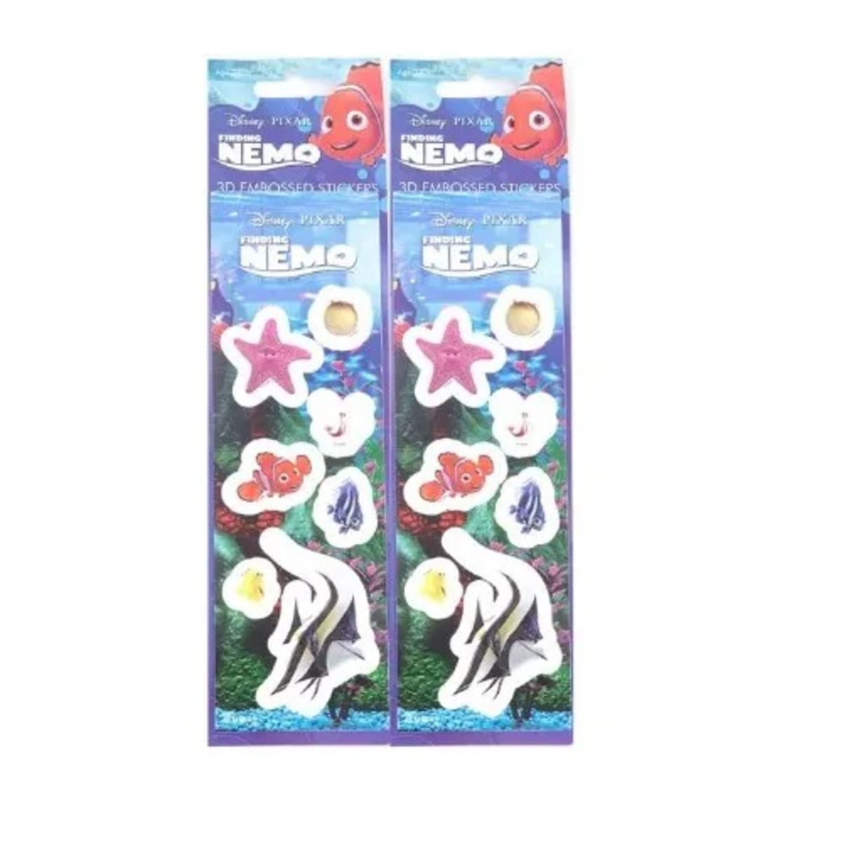 Finding Nemo 3d Embossed Stickers Set Of 2 Blue Konga