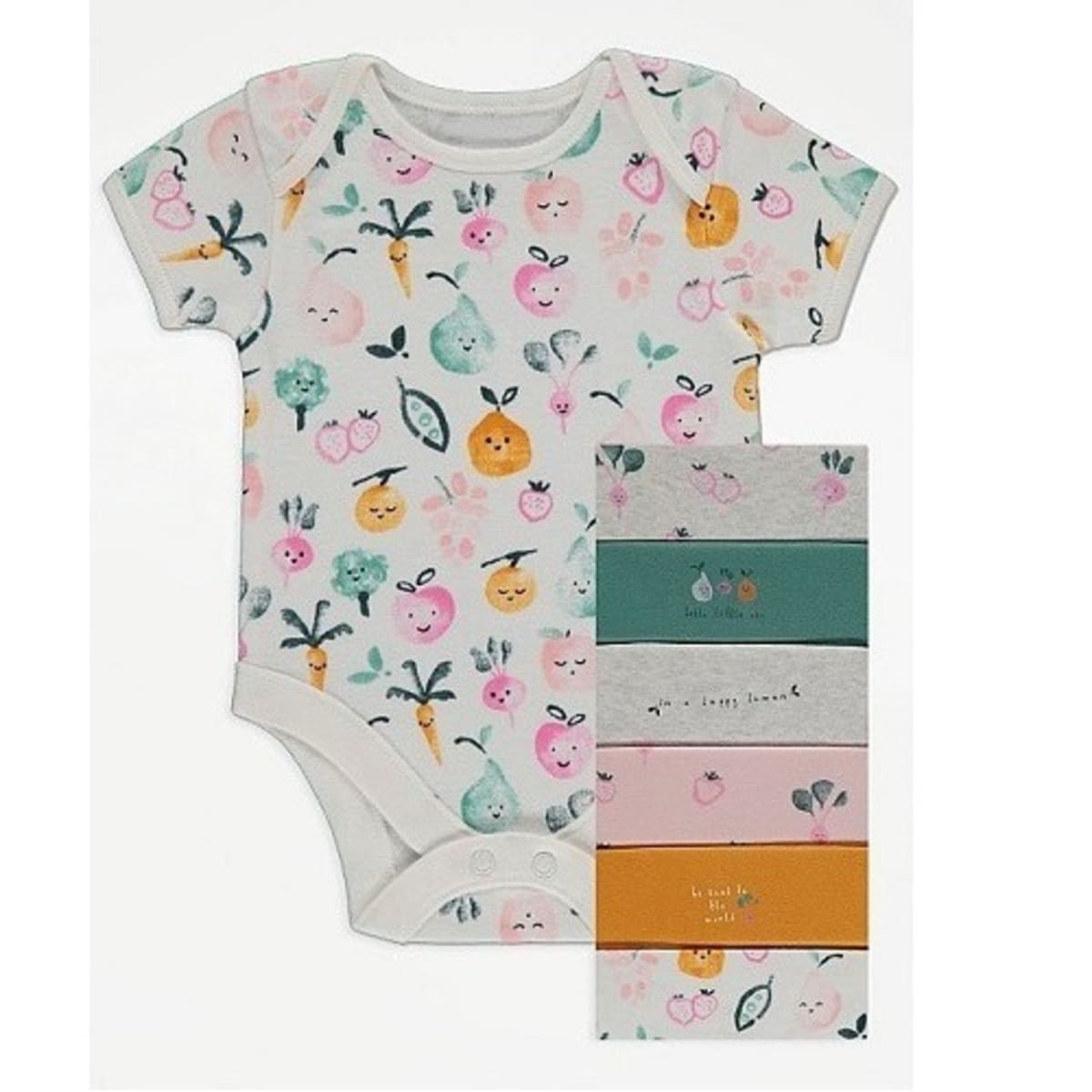Baby Girls 7 Piece Bodysuits