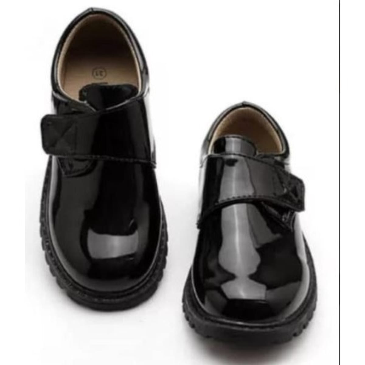 Boys black outlet shiny shoes