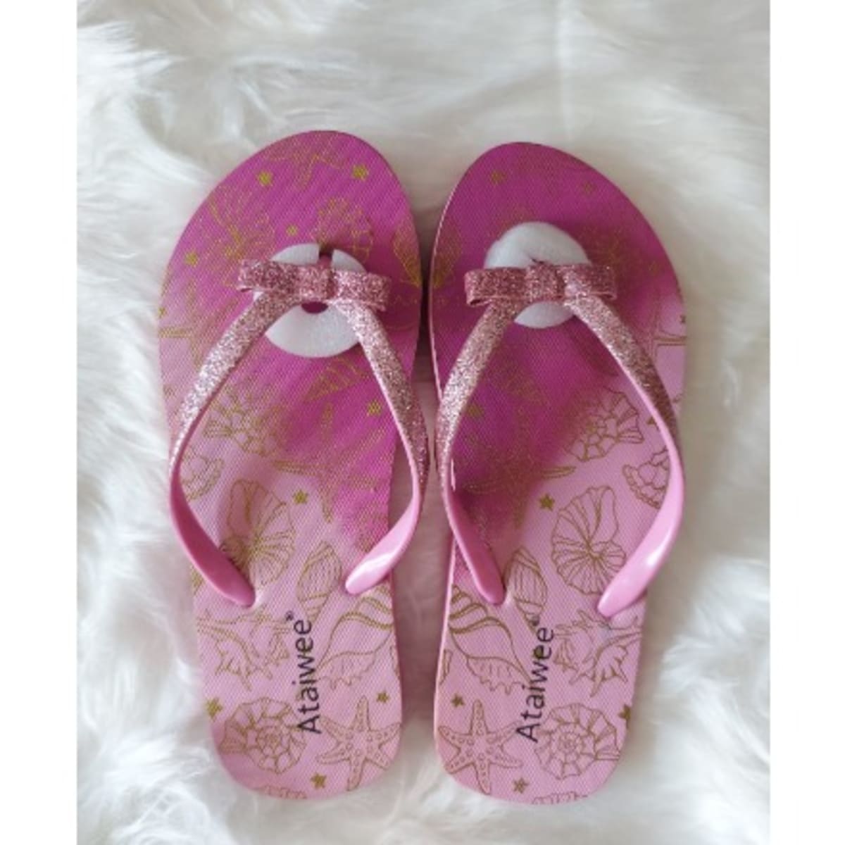 Girls glitter slippers outlet