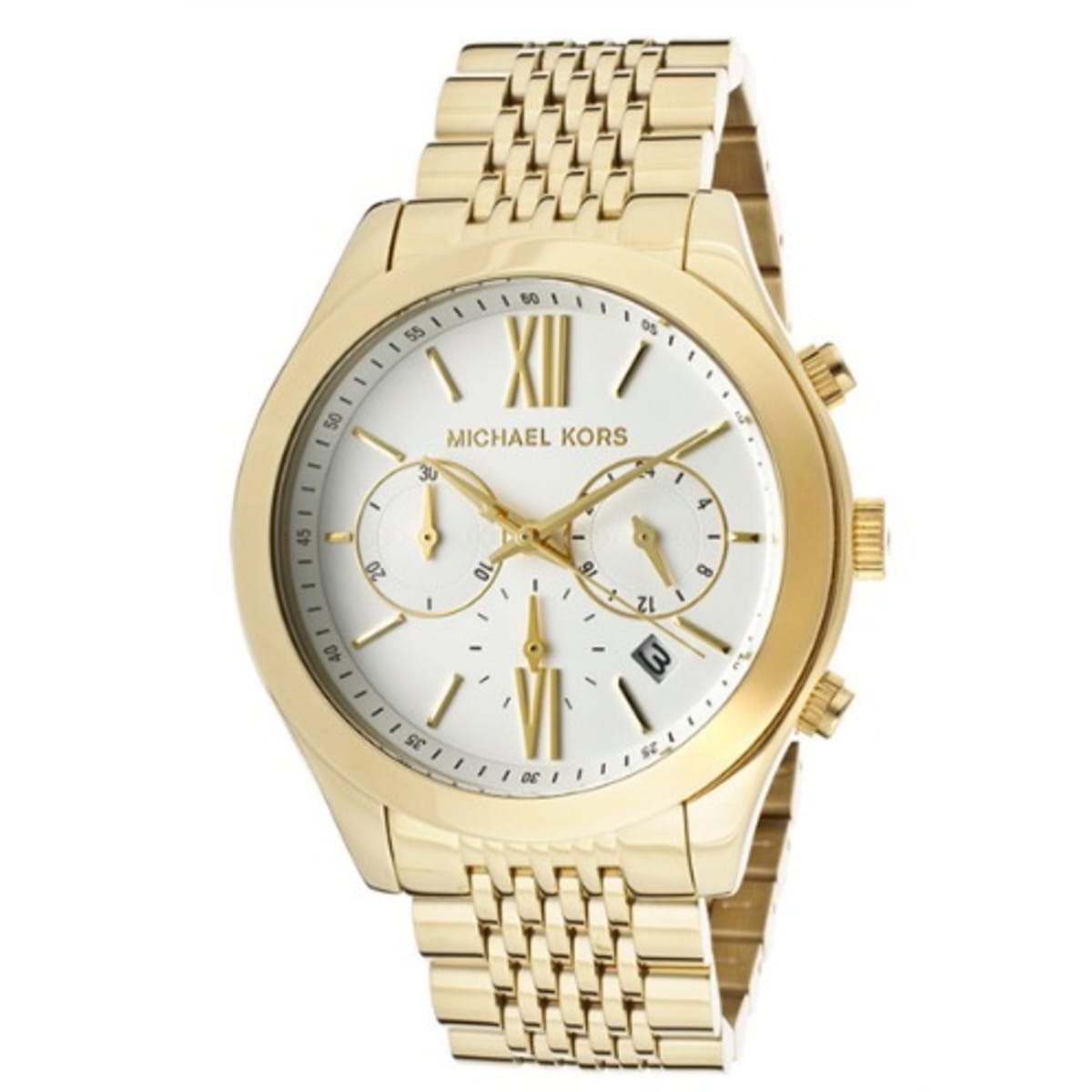 Michael Kors Iconic Reissue Runway Chronograph Watch Gold