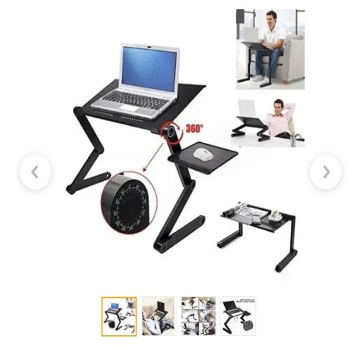 Multifunctional adjustable laptop table top