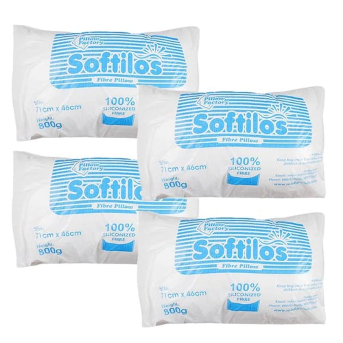 Softilos Fibre Pillow 4 Pieces Konga Online Shopping