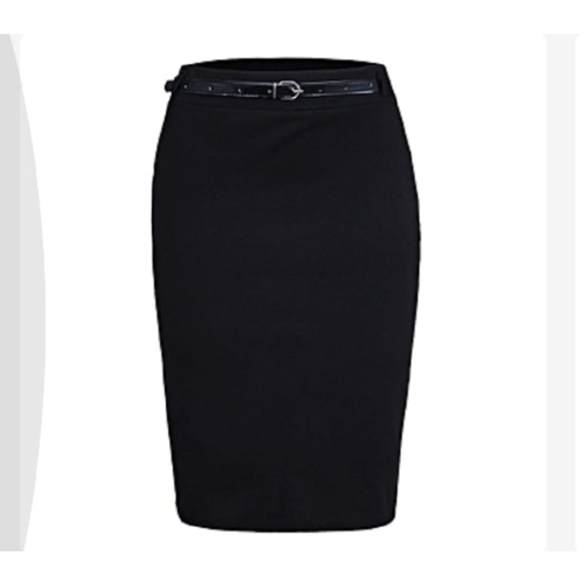 Fashion Front Ladies Skirt With Belt Detail Black Konga Online