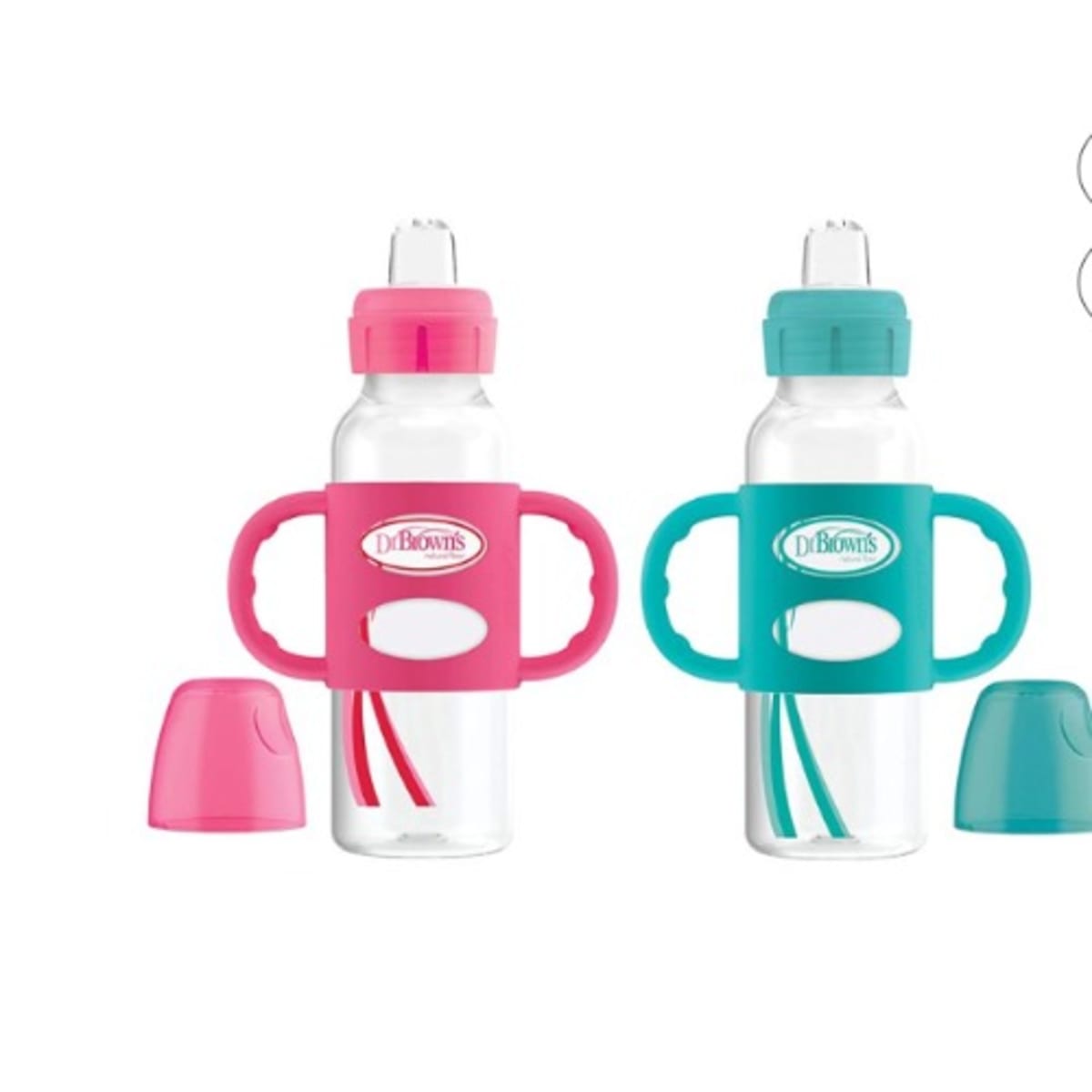 Dr. Brown s Set Of 2 Milestone Transition Sippy Bottle With
