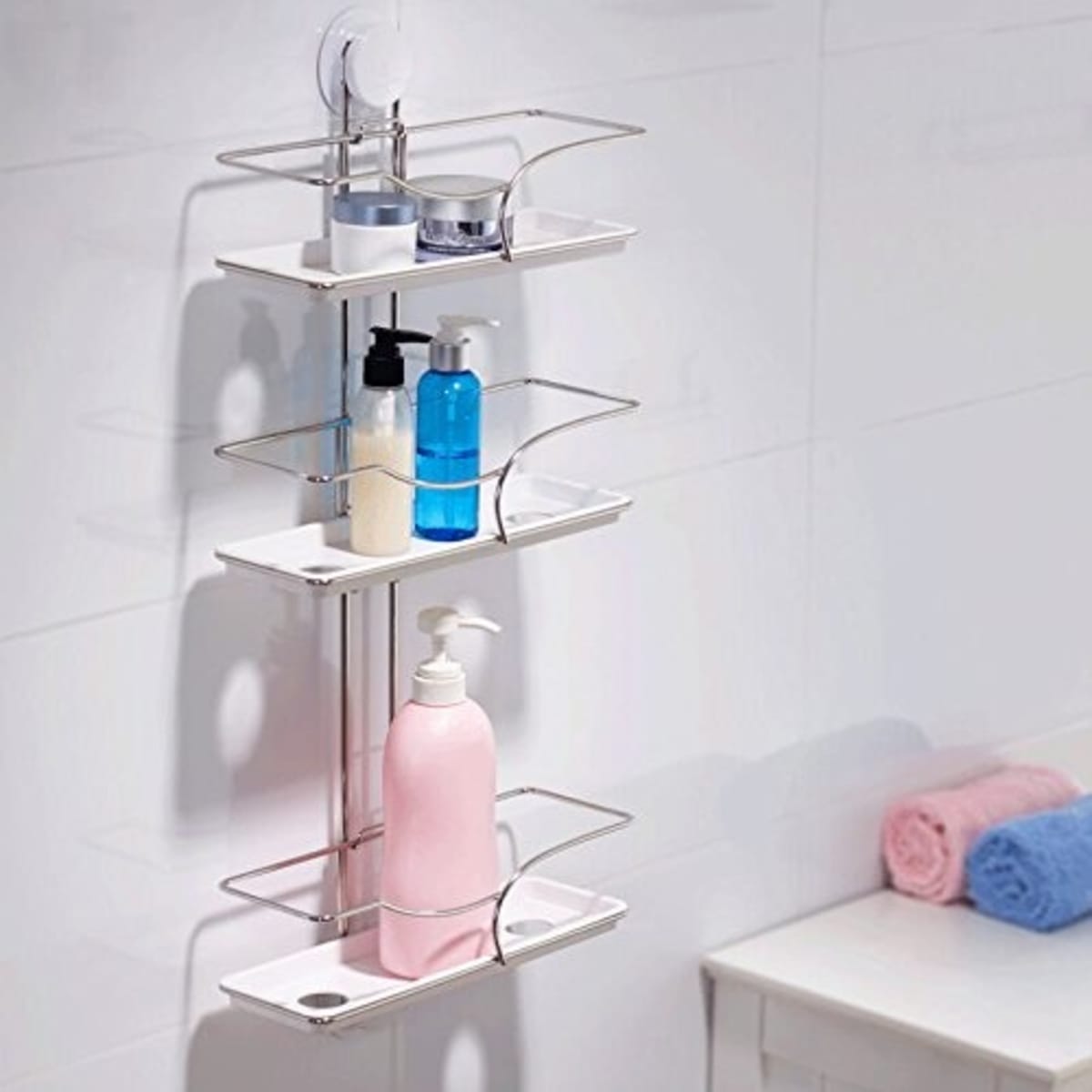 Bathroom wall deals organizer shelves