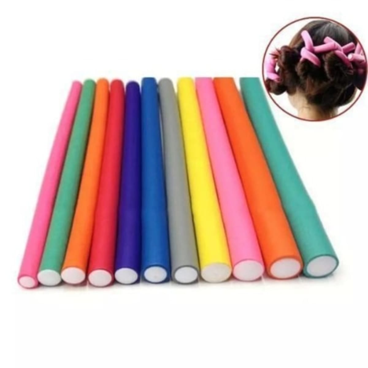 Bendable top hair curlers