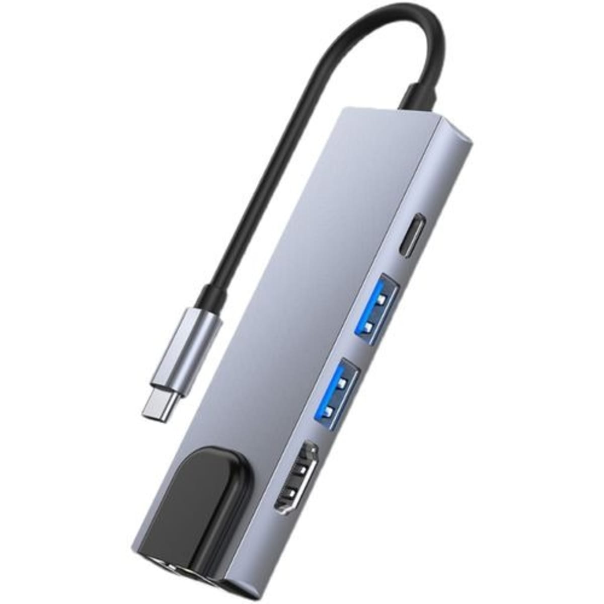 Hub USB C HDMI Ethernet 5 en 1, Adaptateur USB C Hub pour MacBook