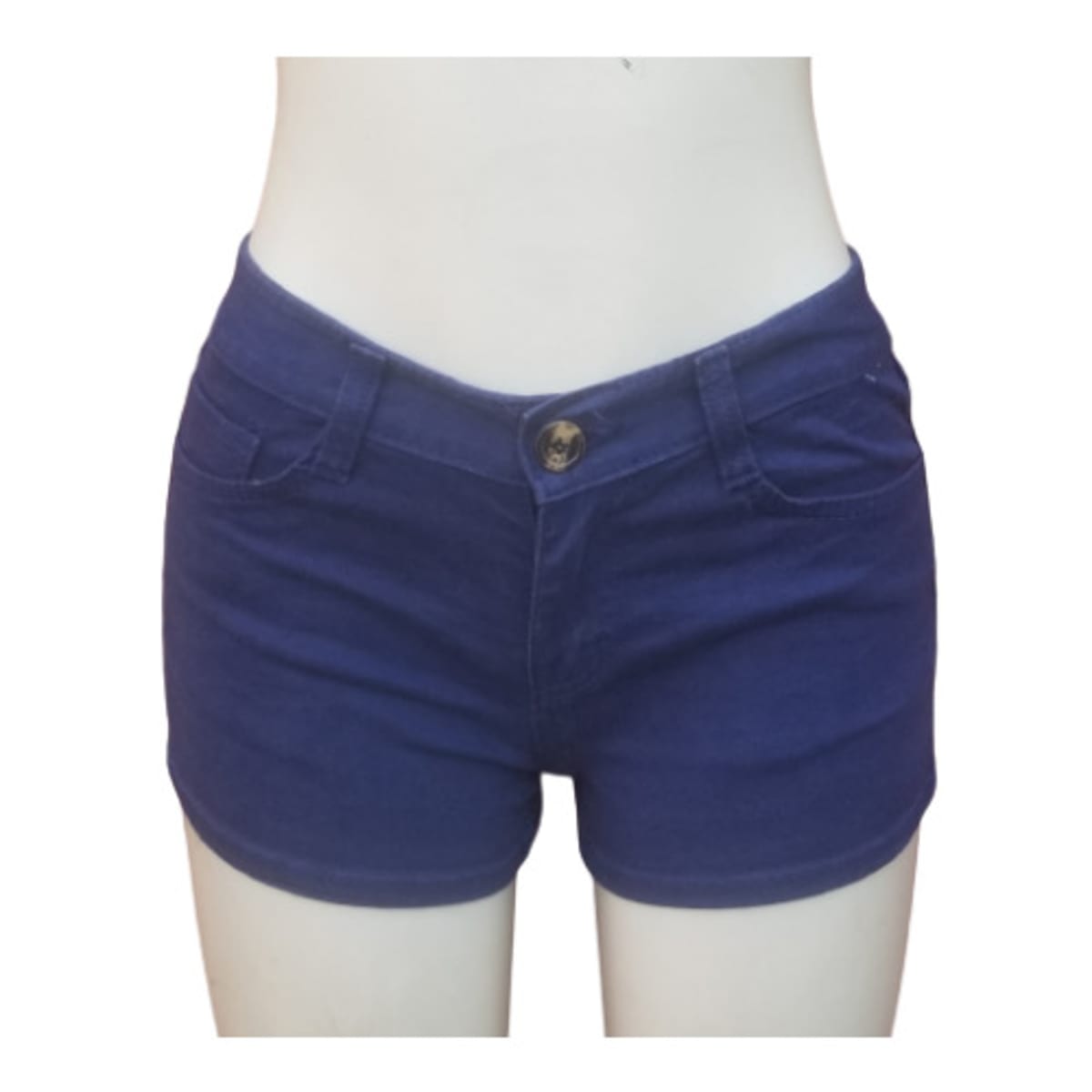 Blue shorts ladies top