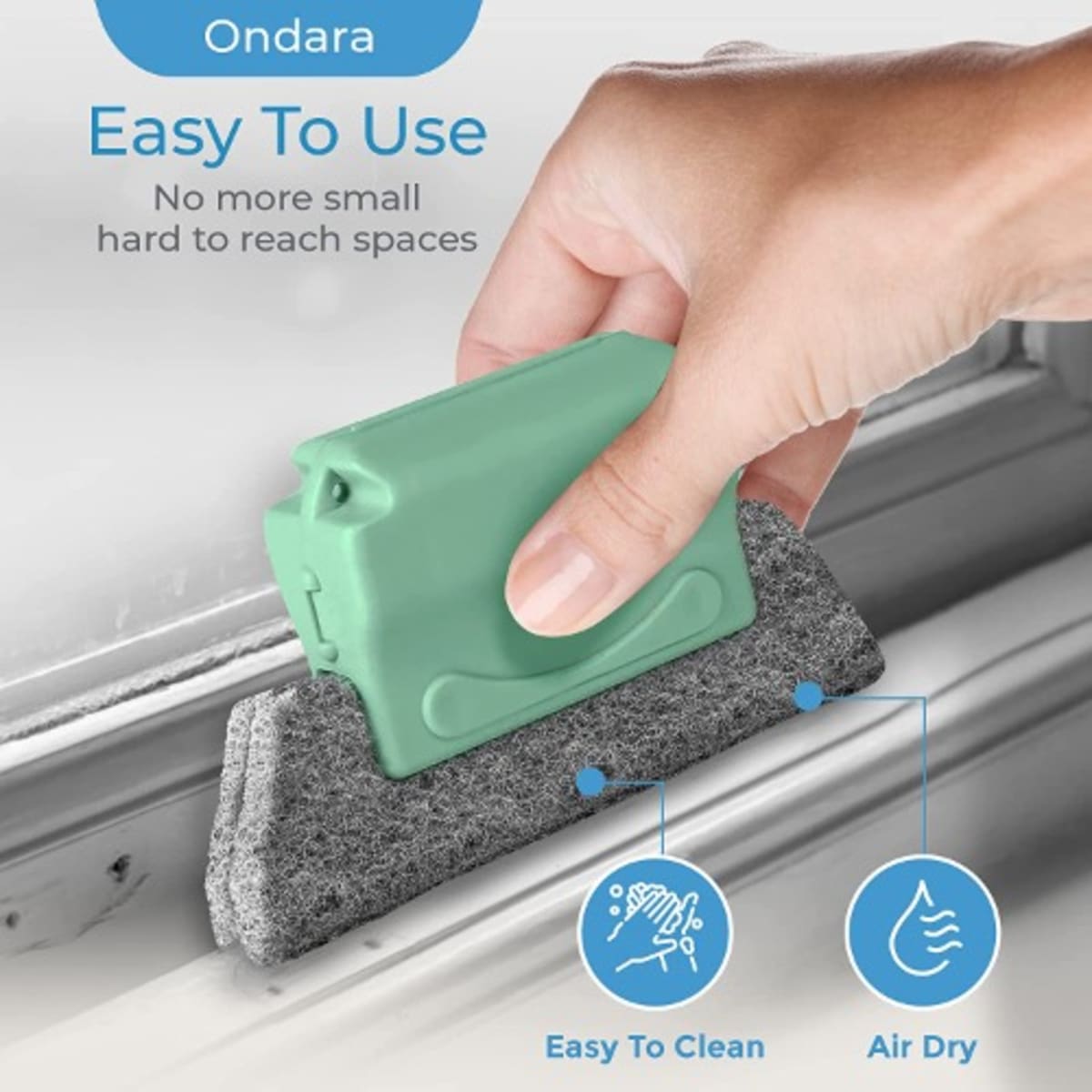 Window Groove Cleaning Brush - Green
