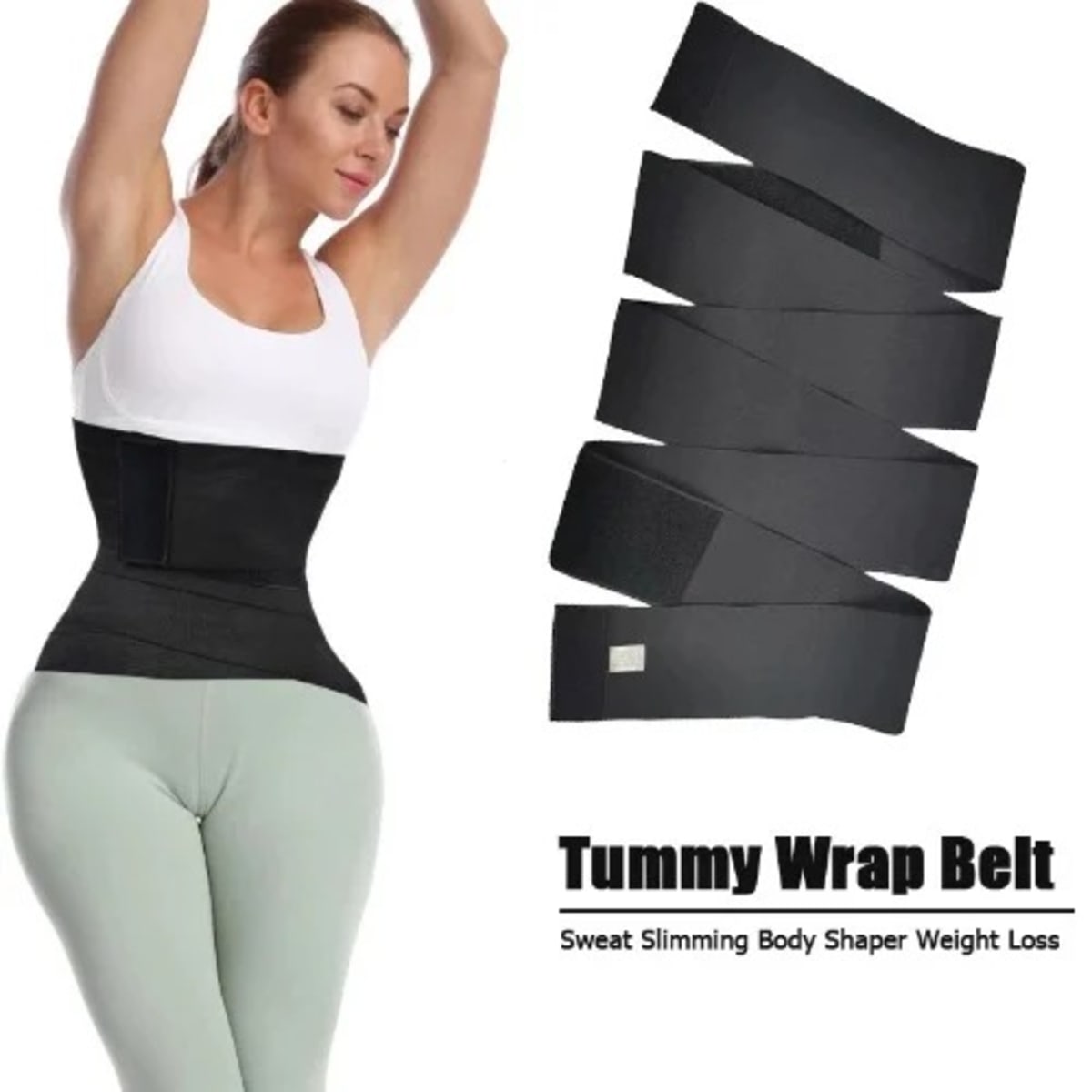 Waist Bandage Sweat Tummy Trimmer Wrap Belt, Shop Today. Get it Tomorrow!