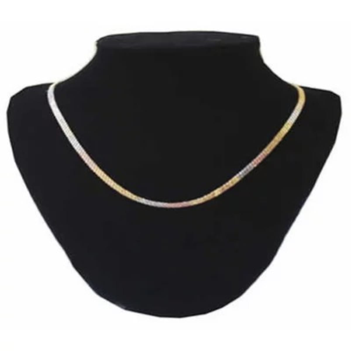 Buy Tri Layer 3 Tone Oval Beads Sterling Silver Chain Necklace by Mannash™  Jewellery