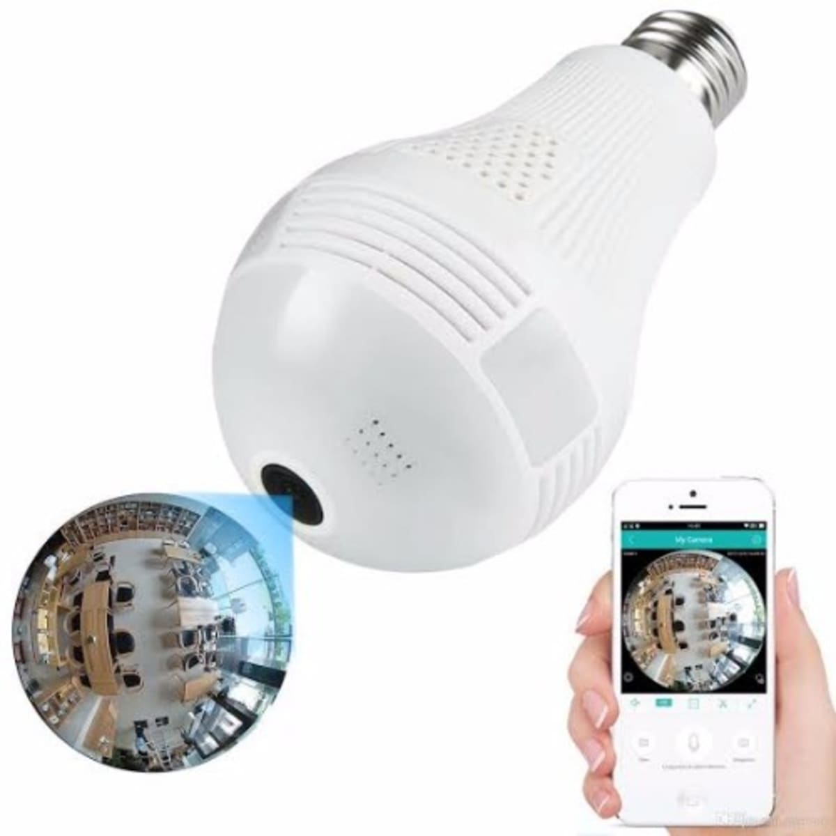 Hidden spy camera light bulb discount