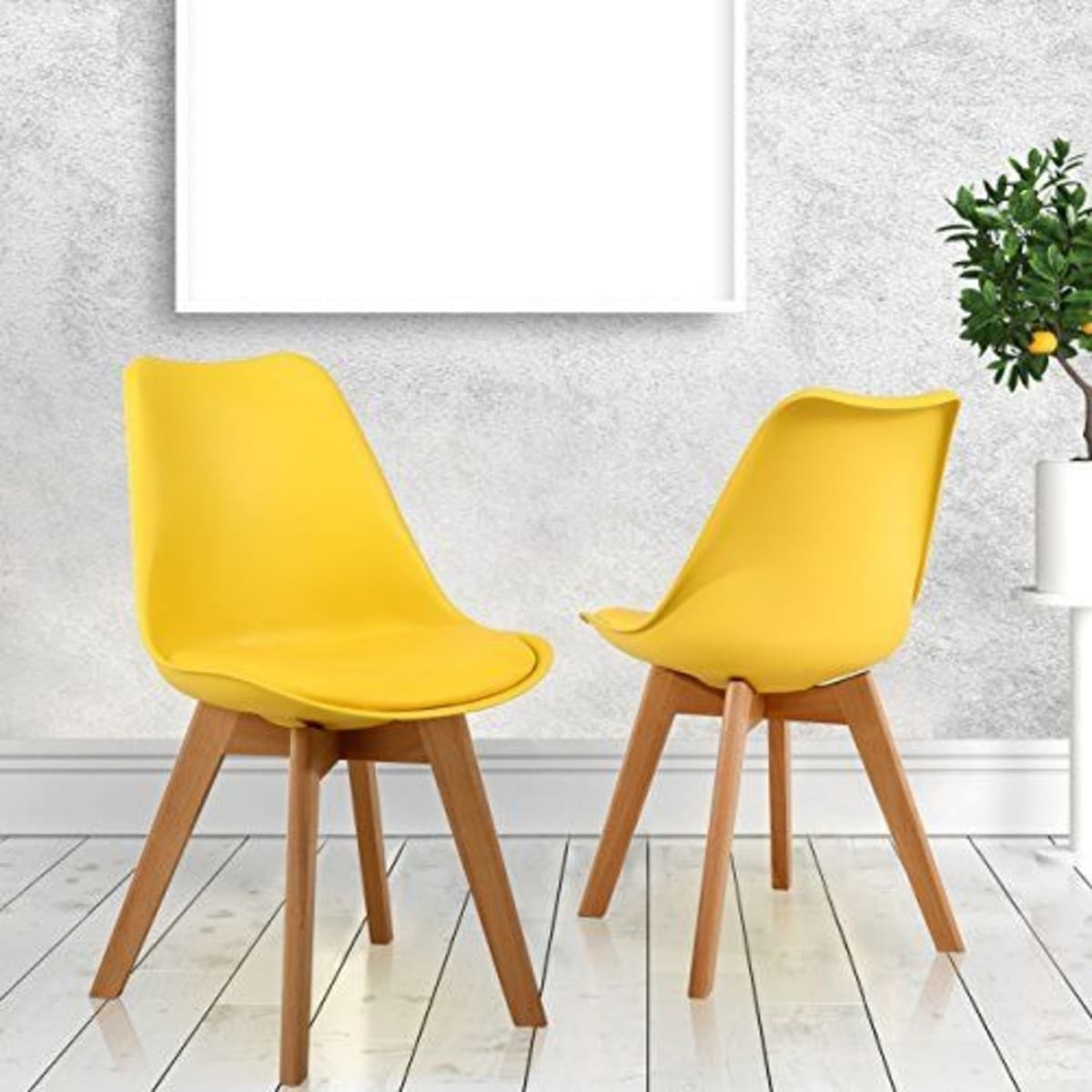 Yellow eiffel cheap chair