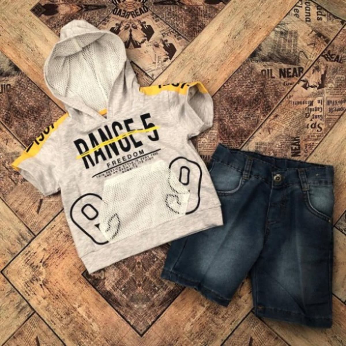 Boys shirt with hood on sale
