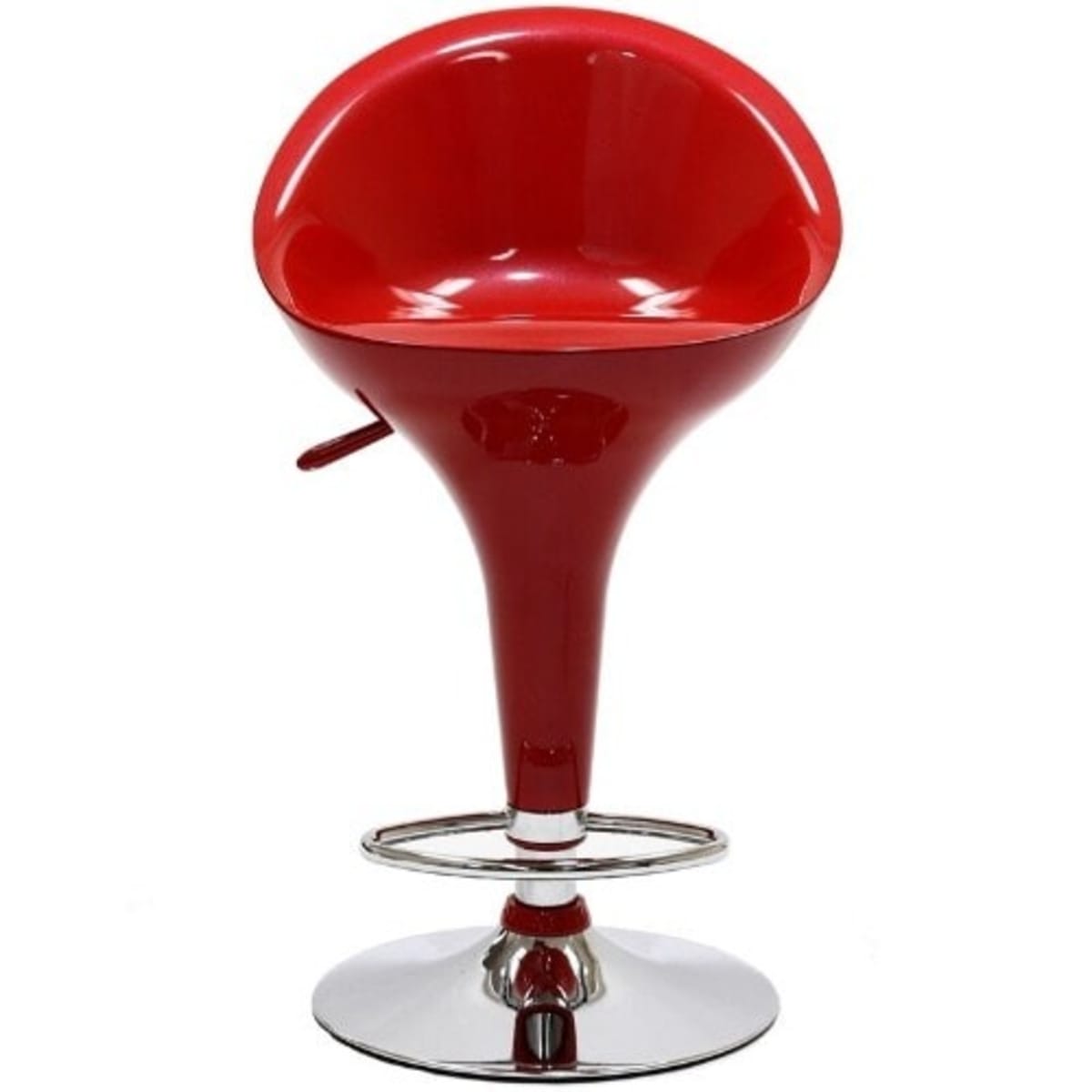 Red high best sale back bar stools