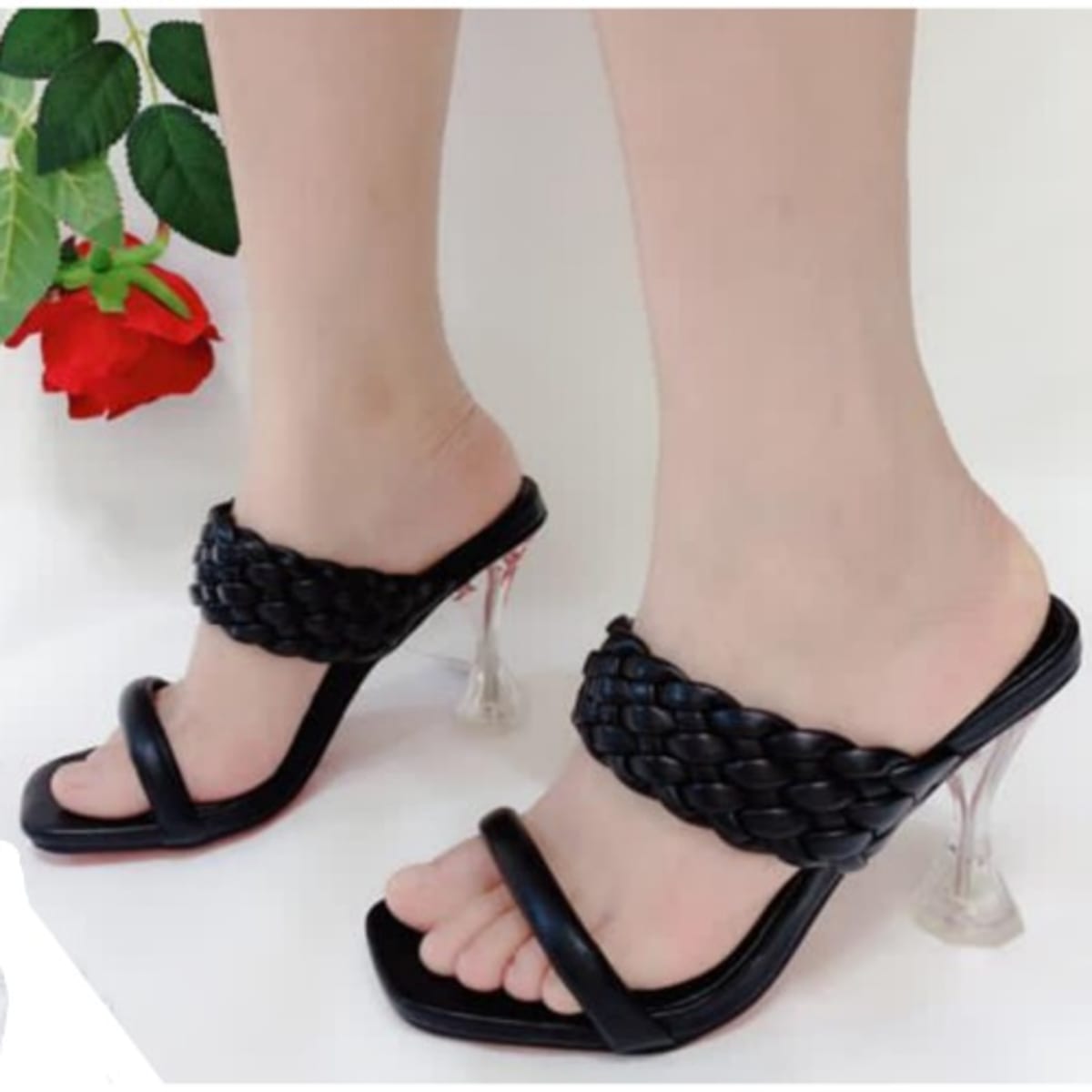 Black Party Shoes Heels for Kids party and dressing up