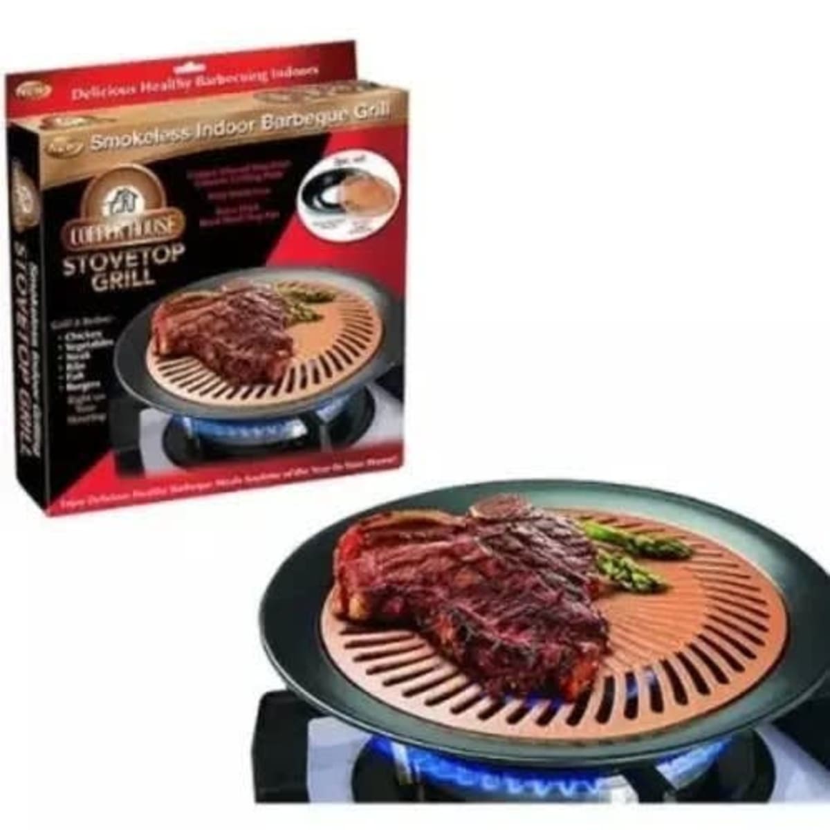 Chef buddy smokeless deals indoor stove top grill