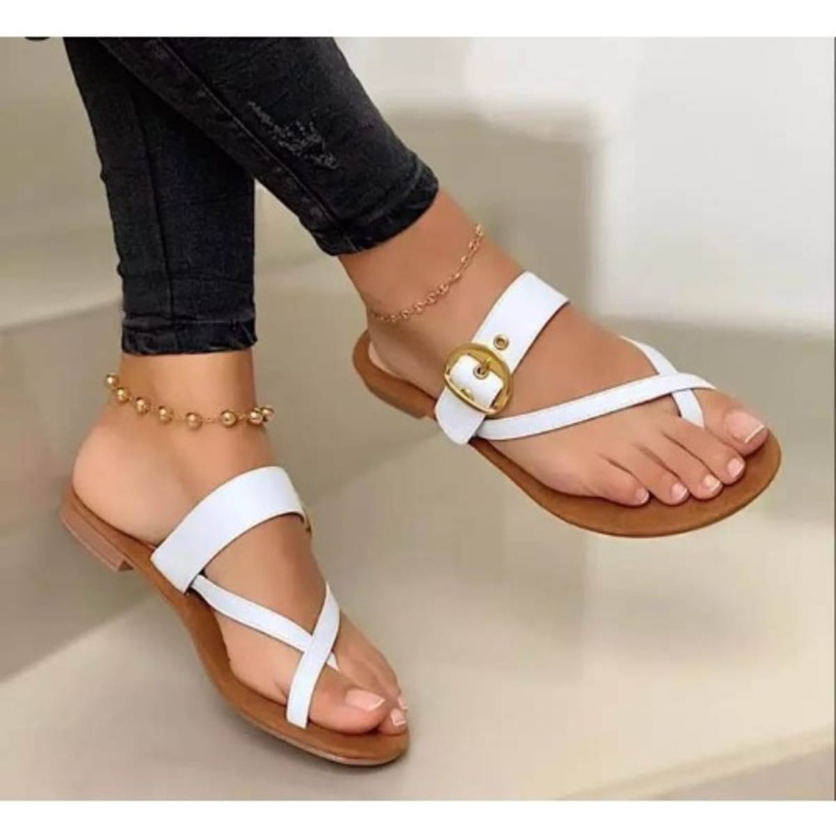 White Ladies Slippers Konga Online Shopping