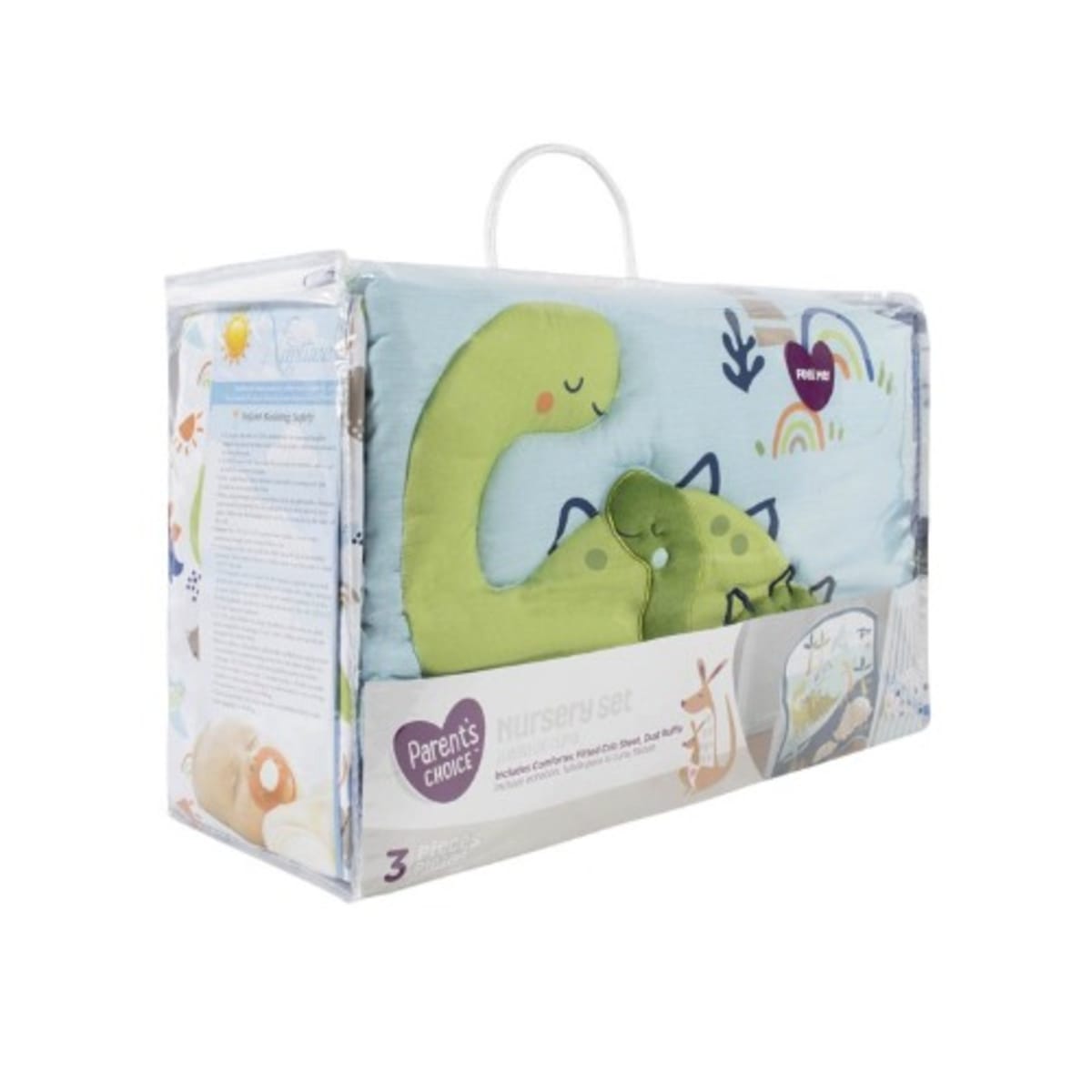 Parent s Choice Baby Boy Dino Ultra Soft Nursery Crib Bedding Set