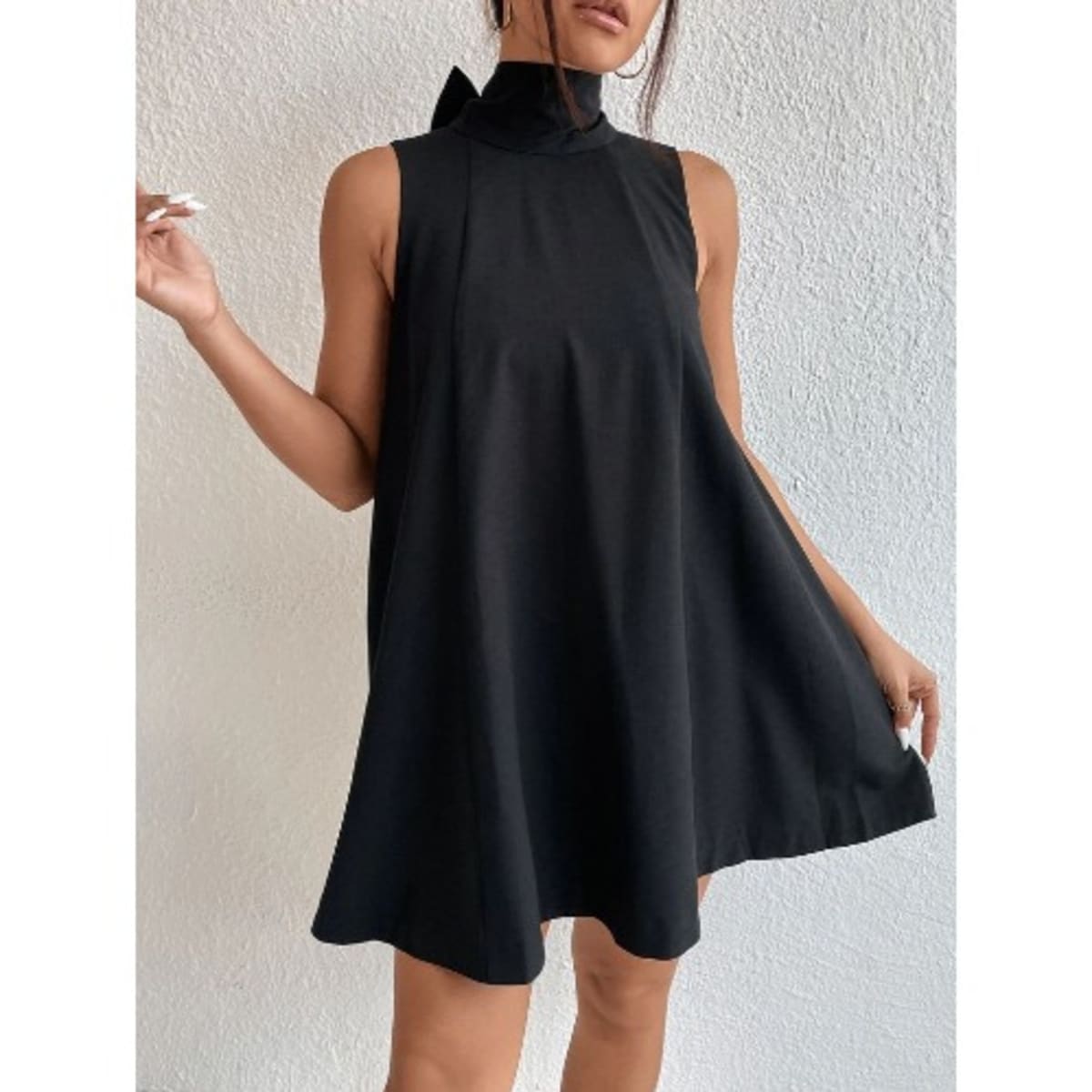 Black neck tie sales dress