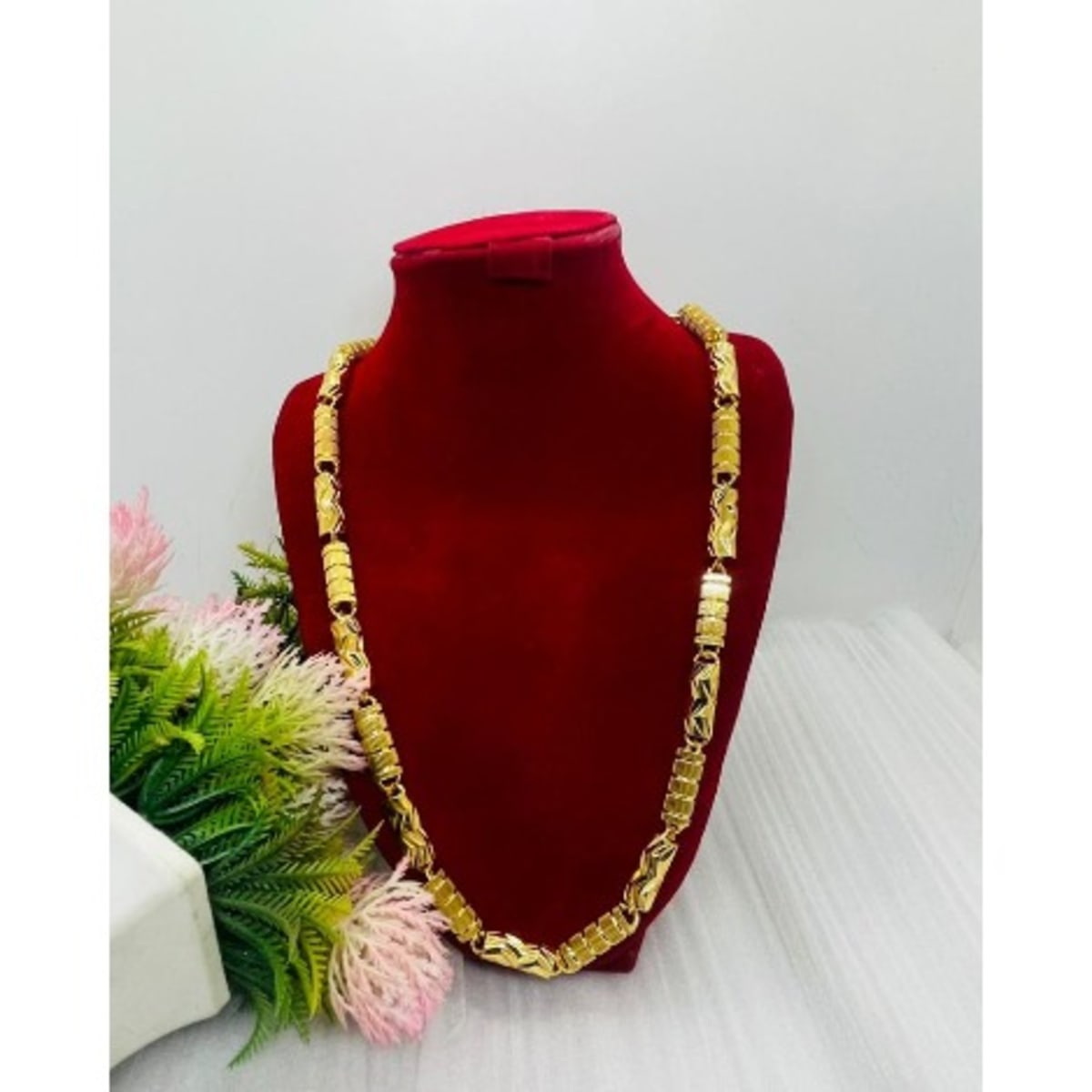 Iced Out Cuban Link Steel Chain Gold 8mm Konga Online Shopping