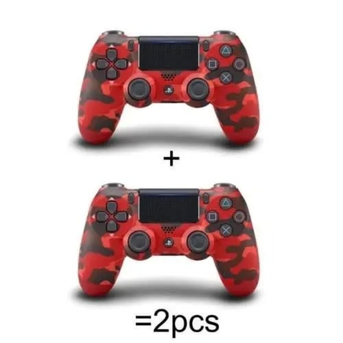 Sony Ps4 Gamepad Controller With Touchpad Lightbar Red Camo