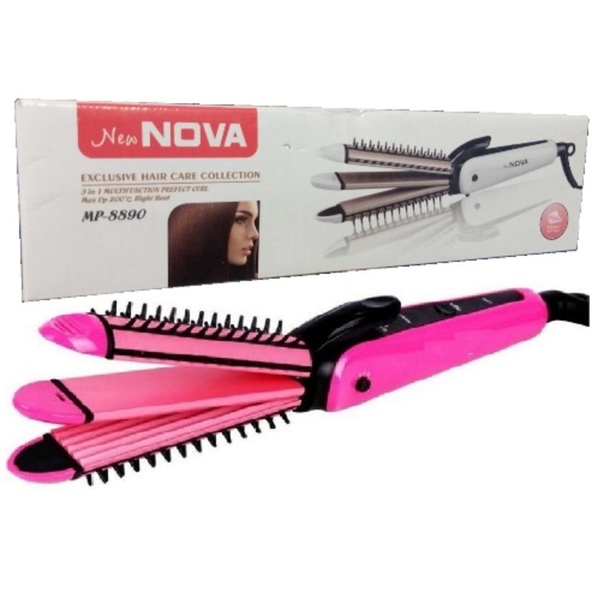 Hair straightner deals with curler