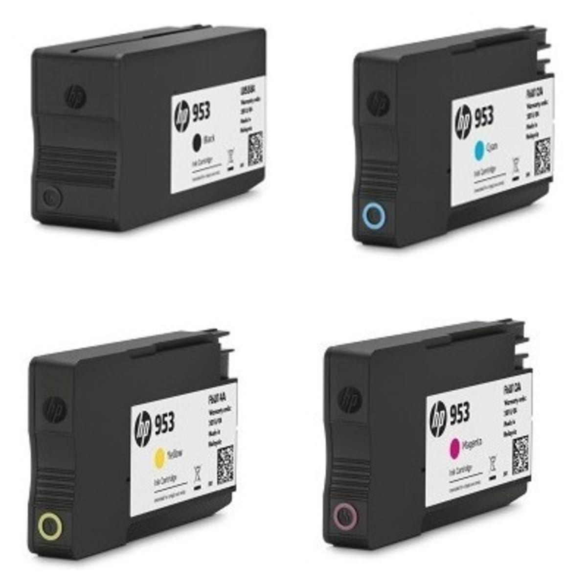 HP 953 Complete Set Ink Cartridges - Black - Cyan - Magenta