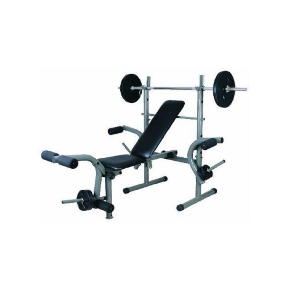 Weight plate bench clearance press