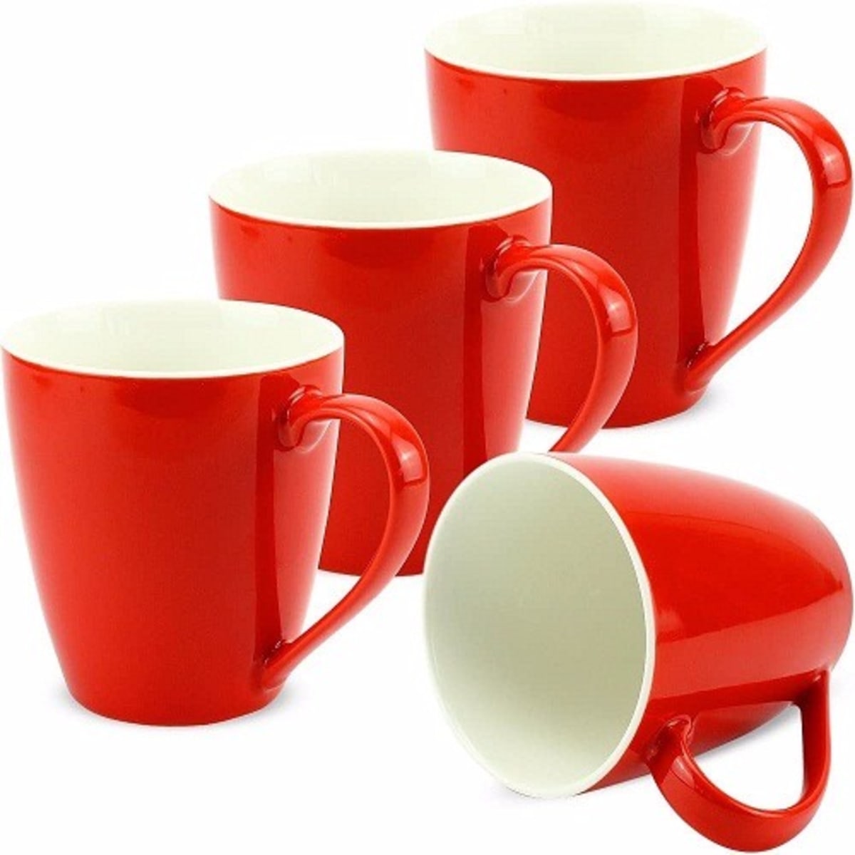 Monochrome Plain Red Tea Coffee Mug 4 Pieces Konga Online Shopping