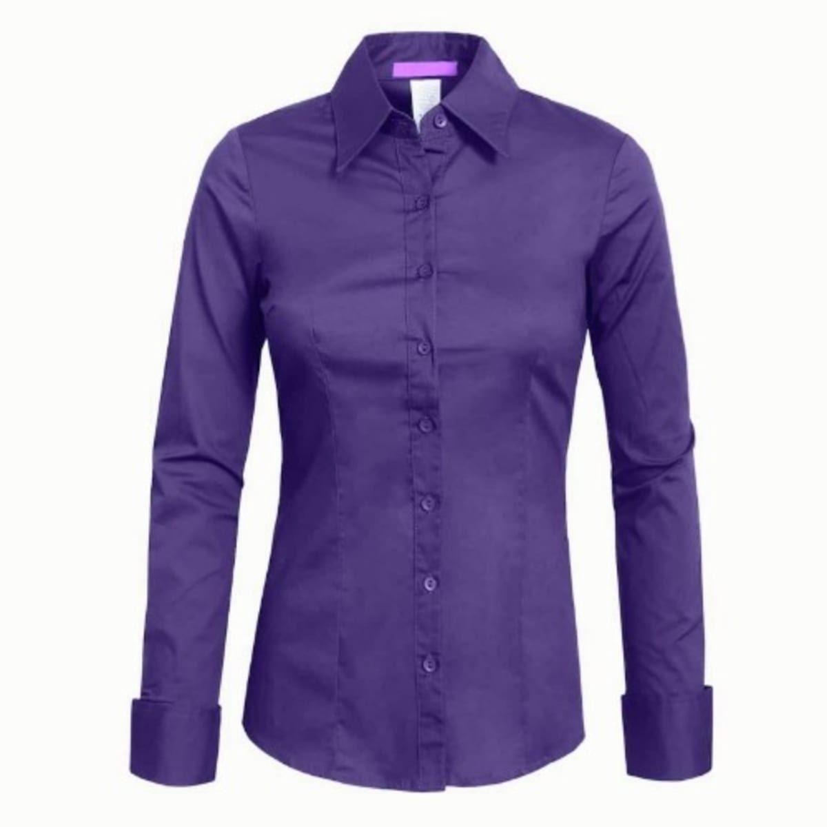 Purple dress shirts for top ladies