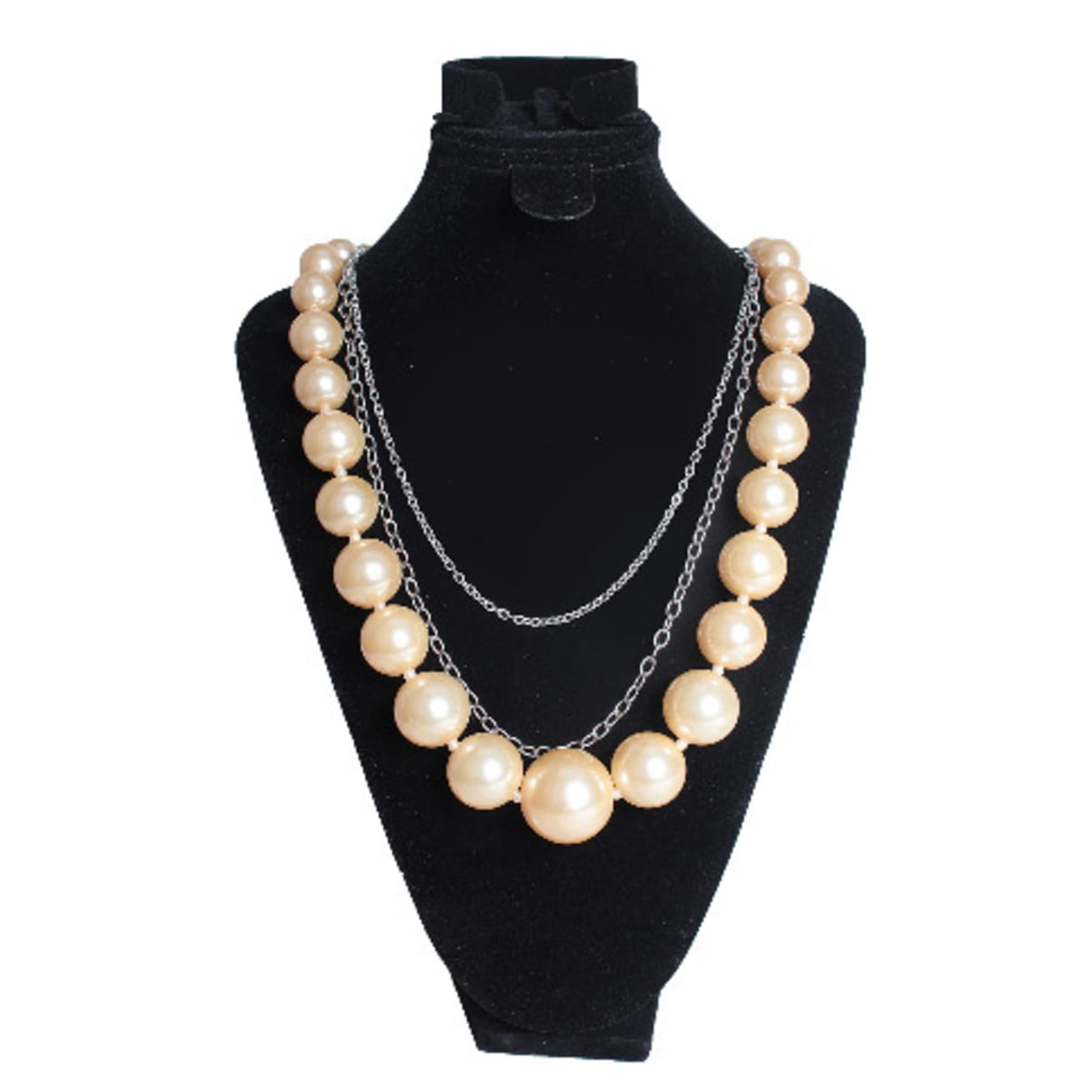 Large pearl hot sale necklace costume jewelry