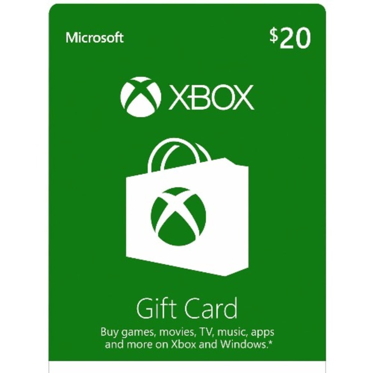 Xbox 20 pound gift clearance card