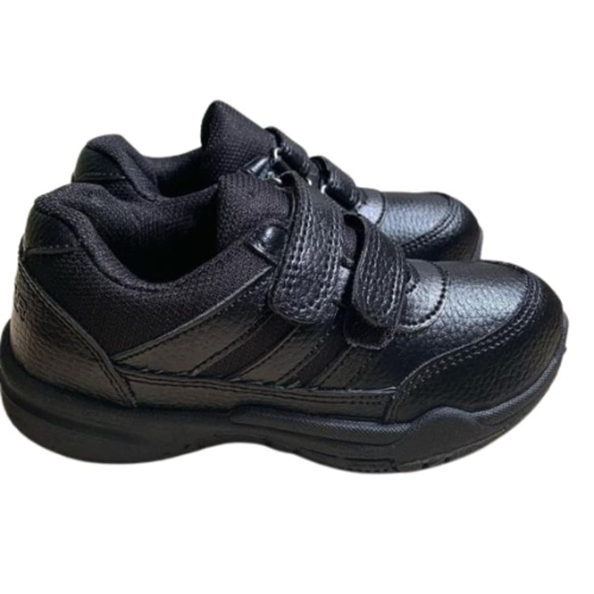 Black canvas shoes for school discount