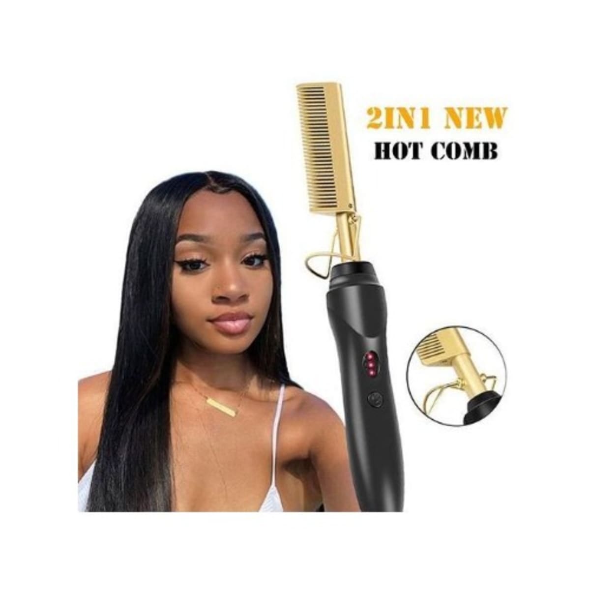 Dream Lifestyle Electric Hot Comb Hair Straightener Heat Pressing