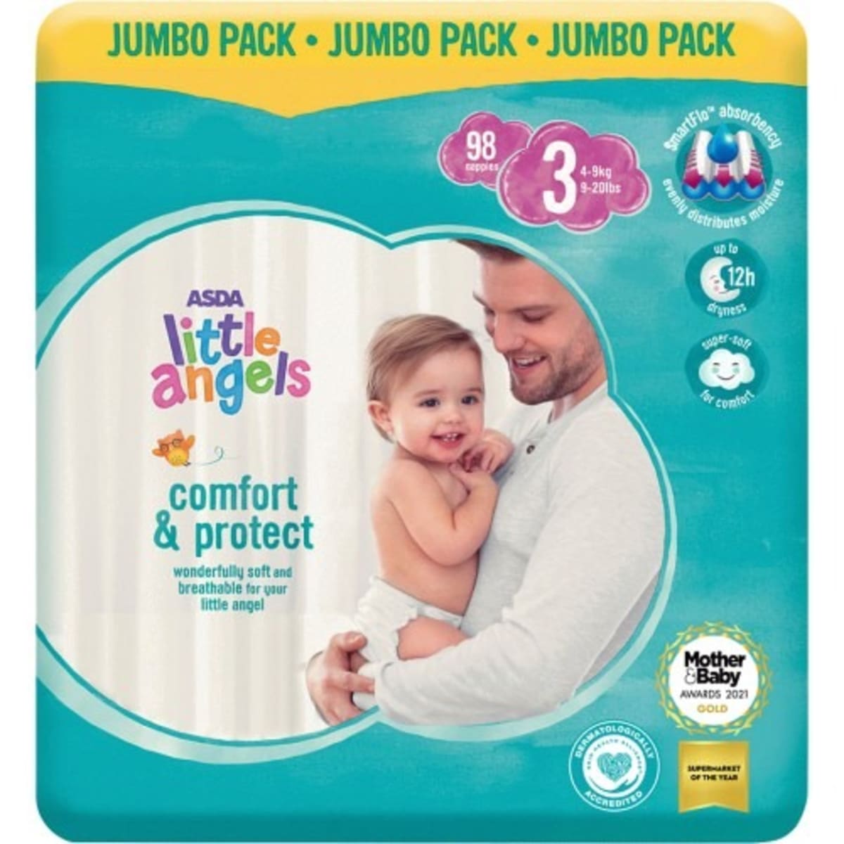 Asda little angels shop nappies size 1