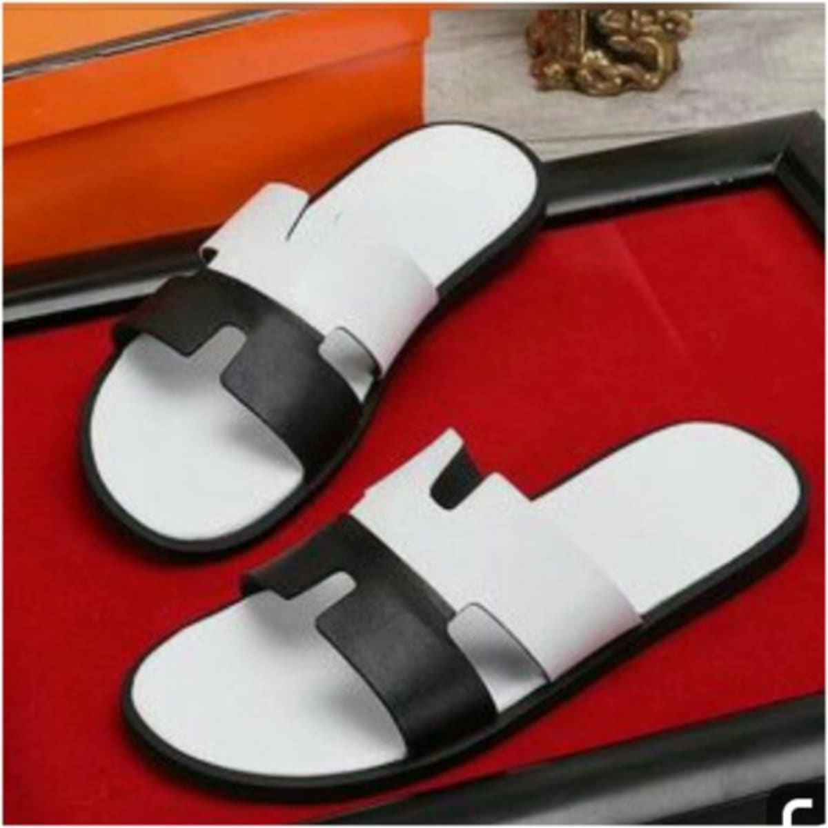 Male H Slippers White Black Konga Online Shopping