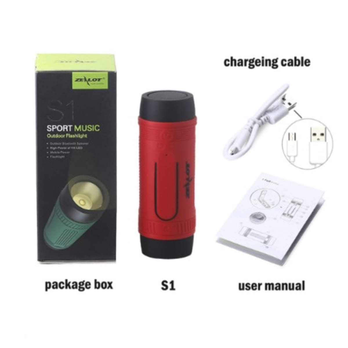 Zealot sport hot sale music outdoor flashlight