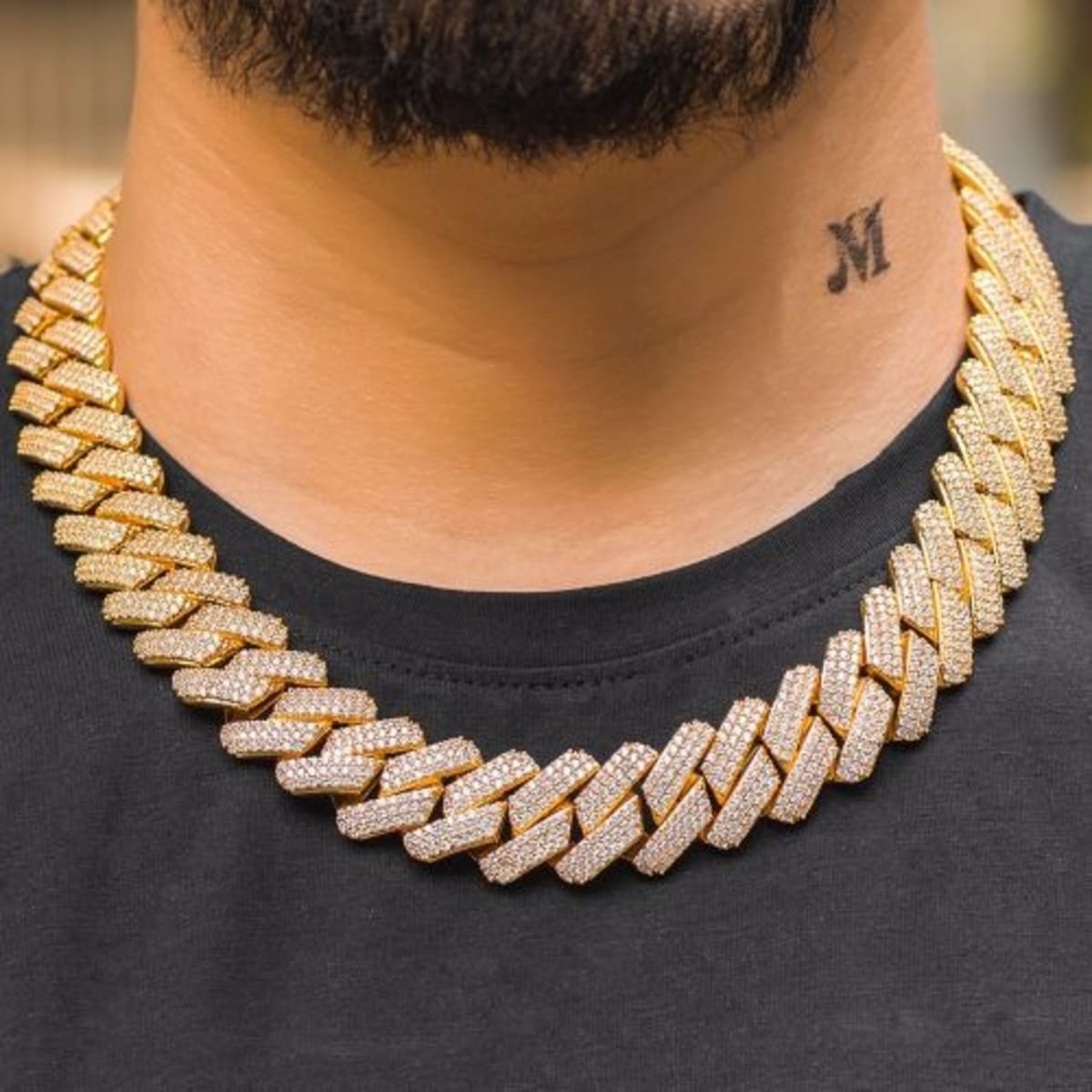 Gold cuban chain clearance choker