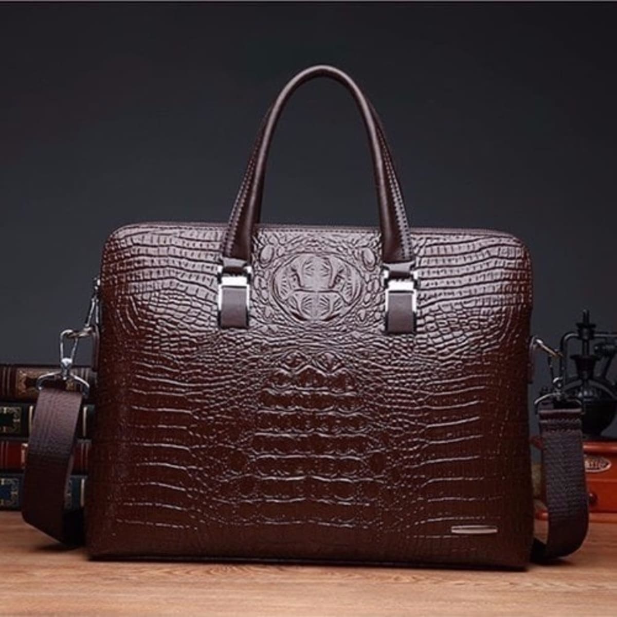 The Queen | Crocodile Leather Handbag Tote | Croco Leather Purse with  Straps - ClutchToteBags.com