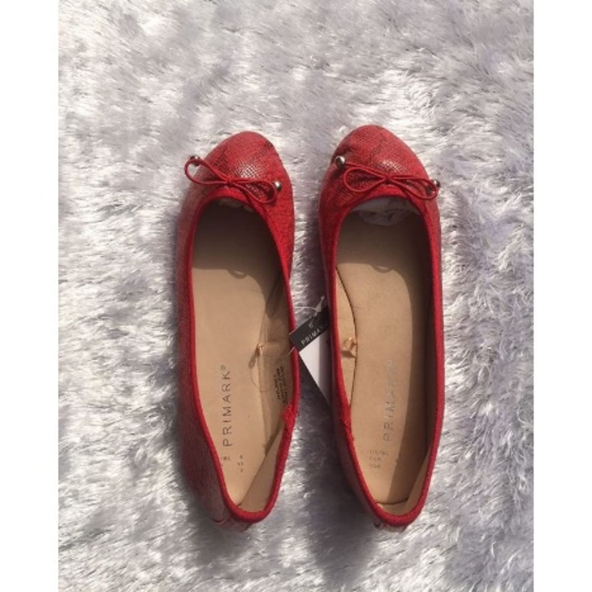 Primark Ladies Croc Ballet Pumps Red Konga Online Shopping