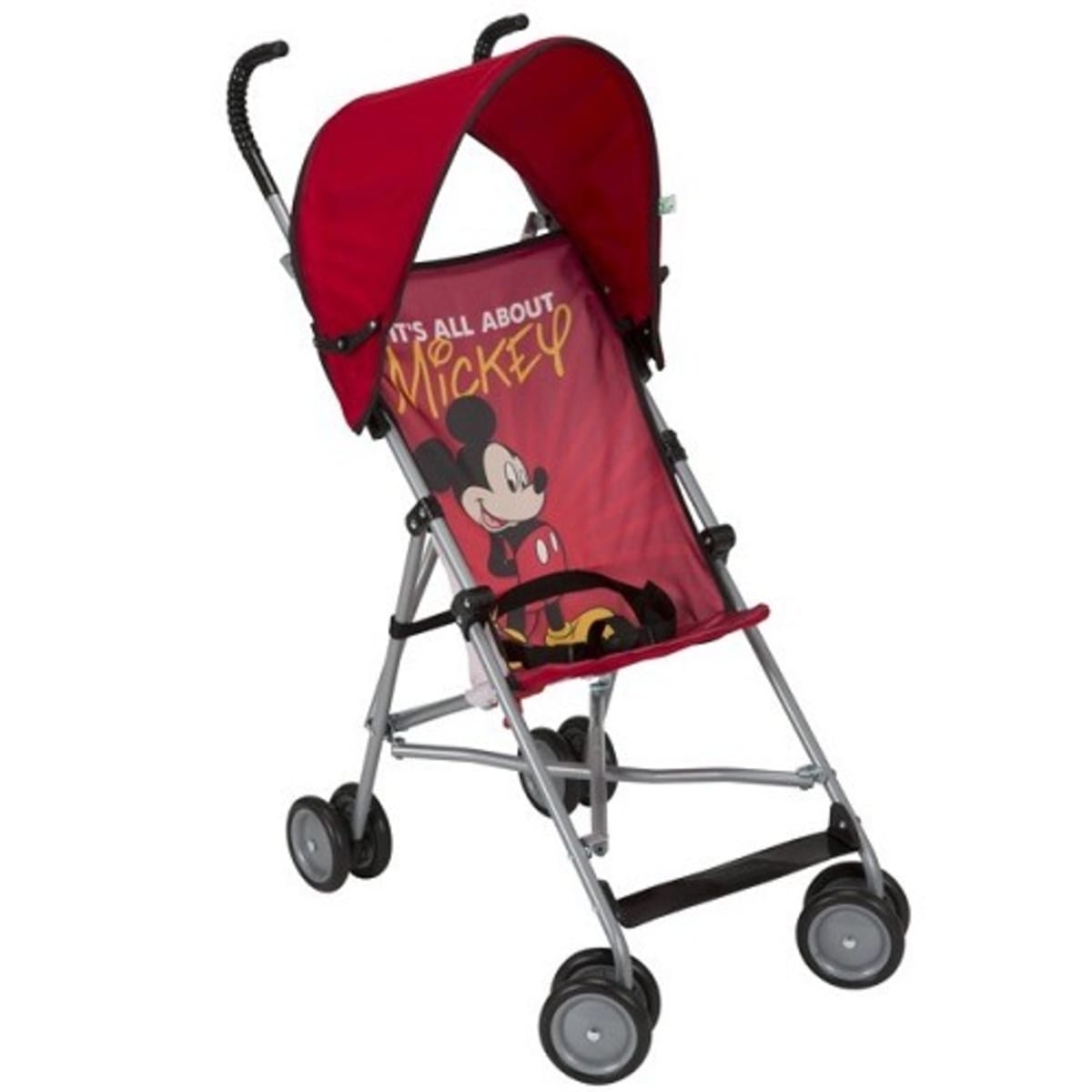 Baby in store umbrella stroller