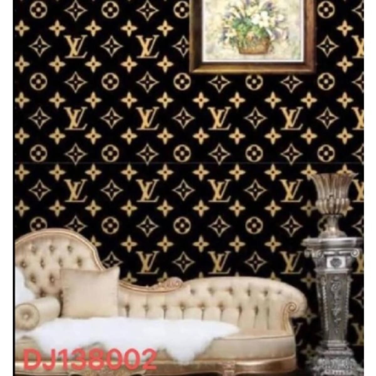 Louis Vuitton Drip Logo Pattern Pack of 20 Wall Decal Home Decor Bedro   boop decals