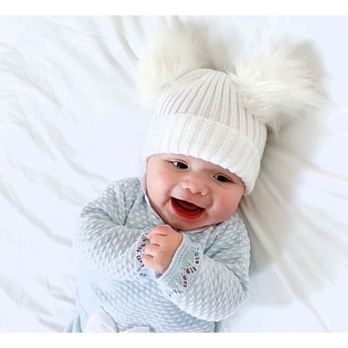 Newborn online white caps